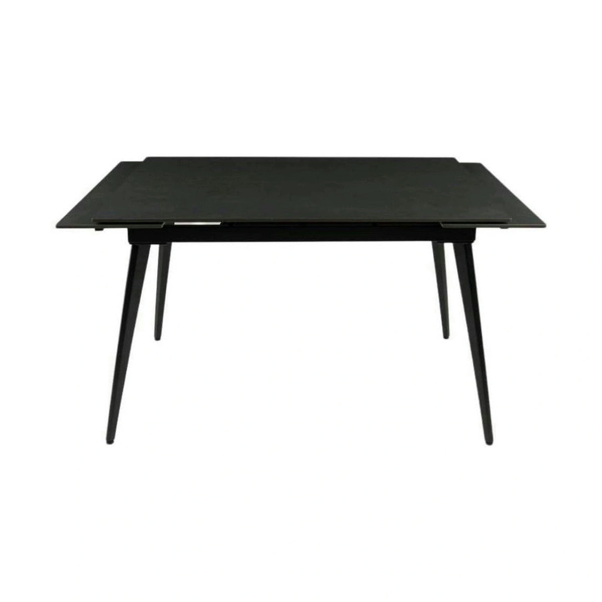Masa extensibila REEF, negru, ceramica/metal, 120/180x80x76 cm