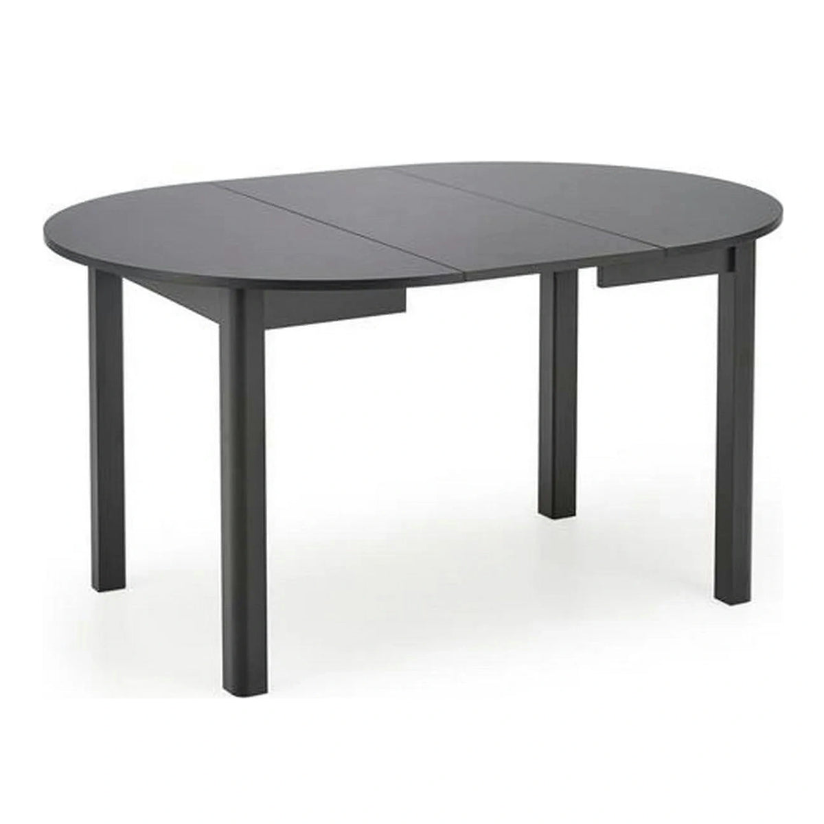 Masa extensibila RINGO, negru, PAL furniruit, 102/142x102x76 cm
