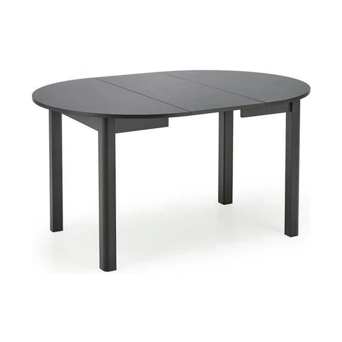 Masa extensibila RINGO, negru, PAL furniruit, 102/142x102x76 cm