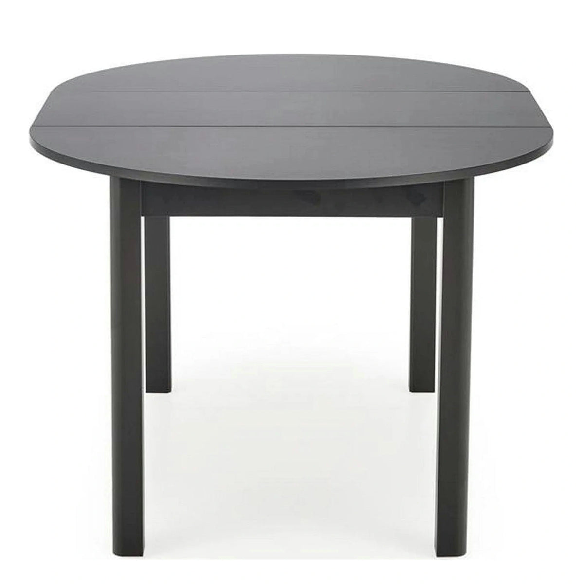 Masa extensibila RINGO, negru, PAL furniruit, 102/142x102x76 cm