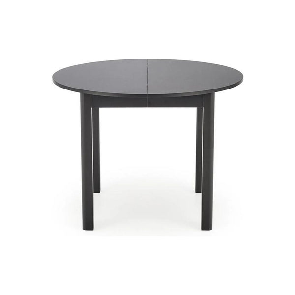 Masa extensibila RINGO, negru, PAL furniruit, 102/142x102x76 cm