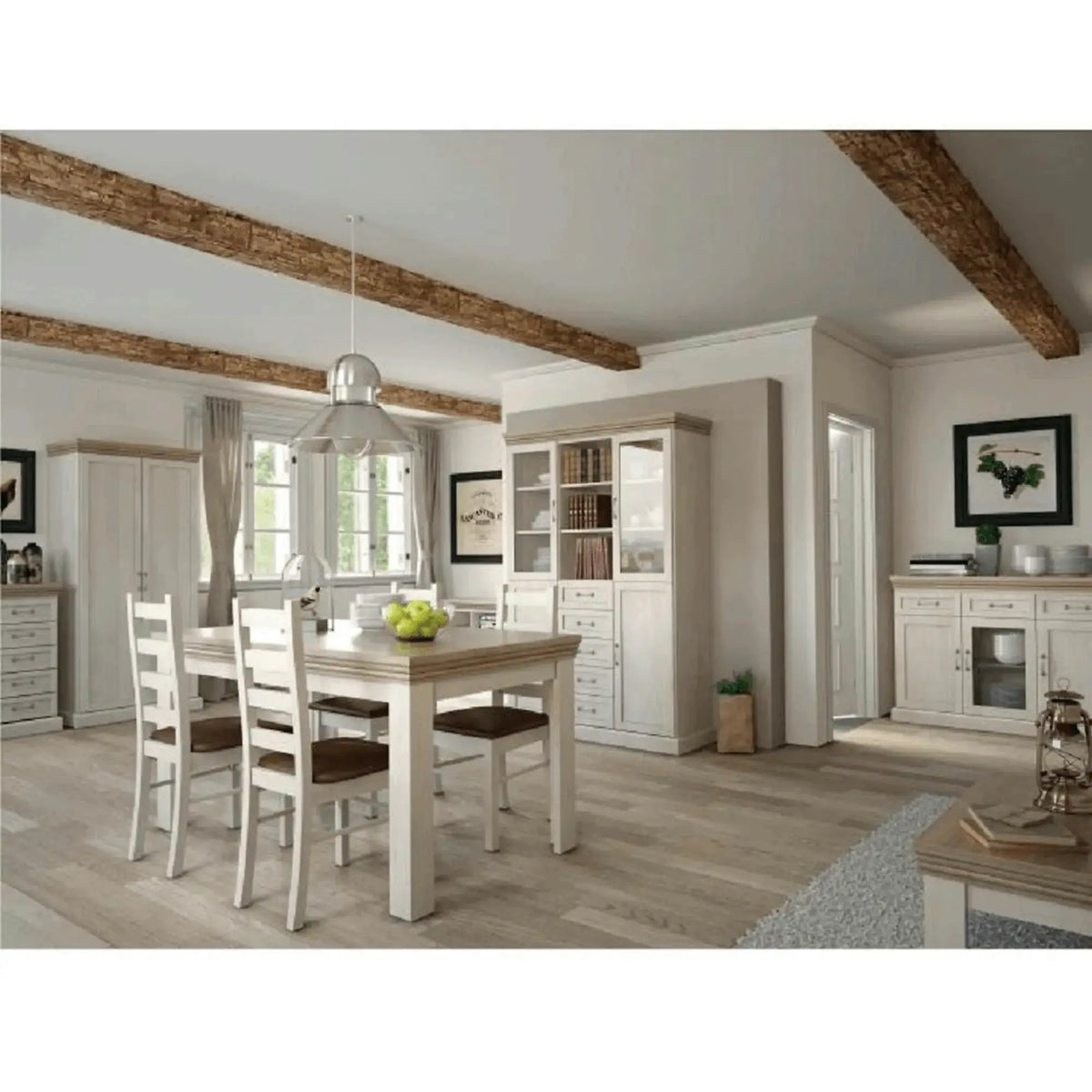 Masa extensibila ROYAL ST, pin nordic/stejar salbatic, PAL laminat, 160/203x90x82 cm