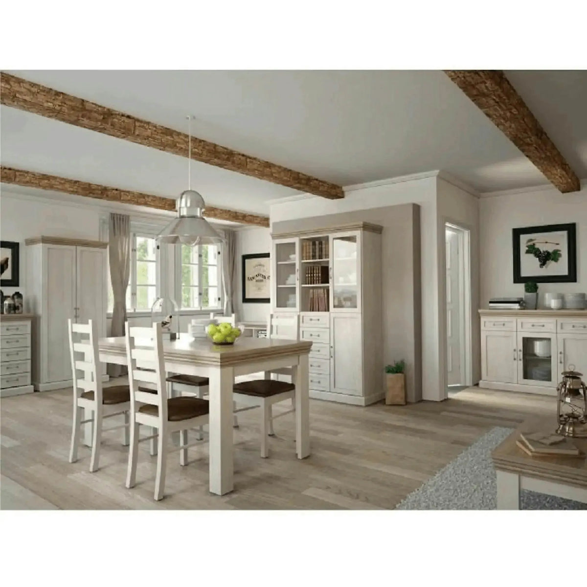 Masa extensibila ROYAL ST, pin nordic/stejar salbatic, PAL laminat, 160/203x90x82 cm