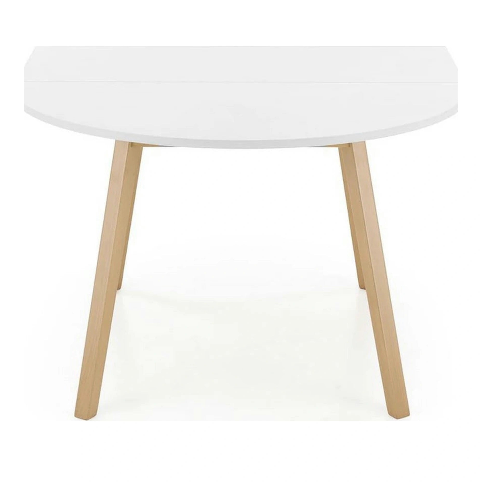 Masa extensibila RUBEN, alb/stejar, 102/142x102x73 cm