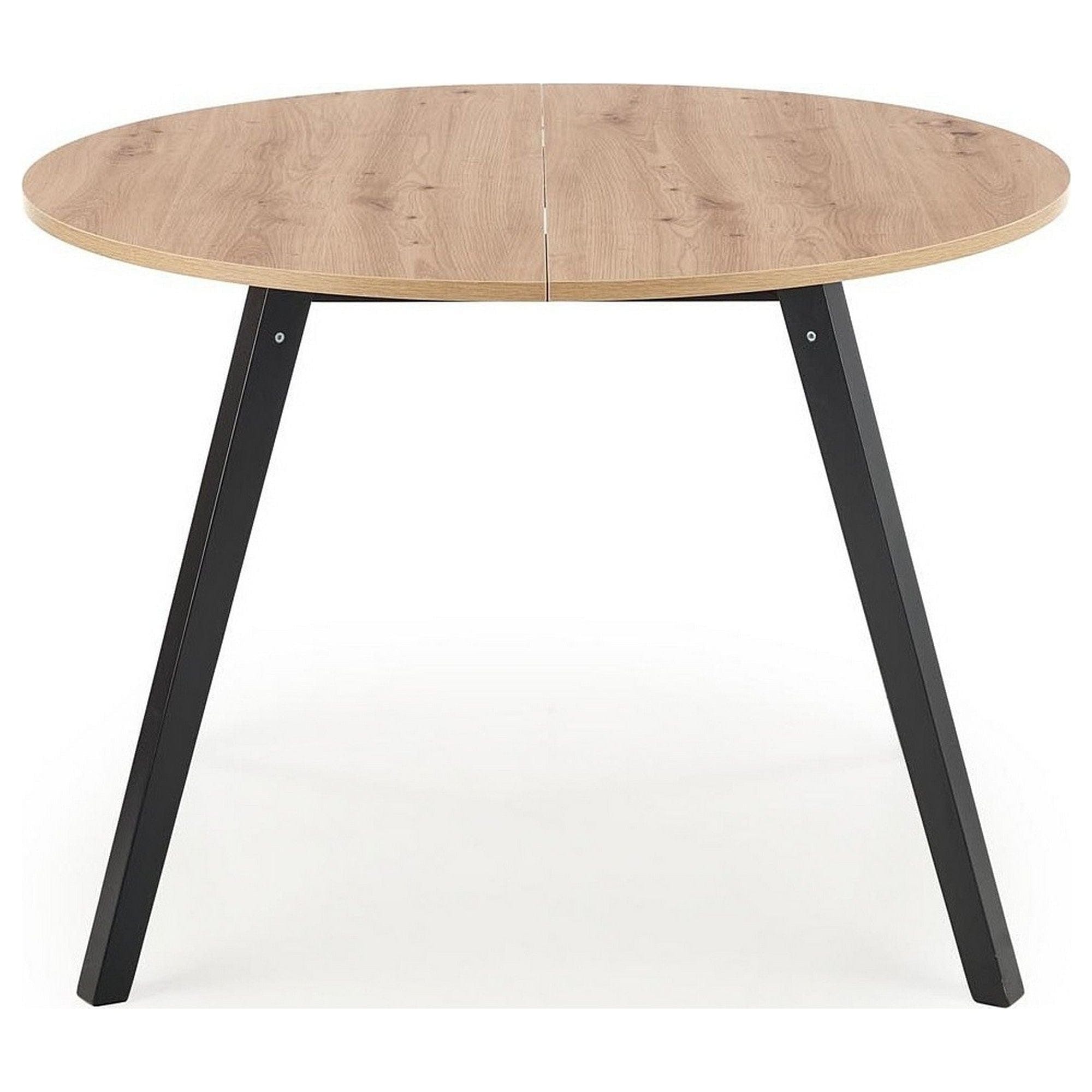 Masa extensibila RUBEN, stejar artisan/negru, 102/142x102x73 cm
