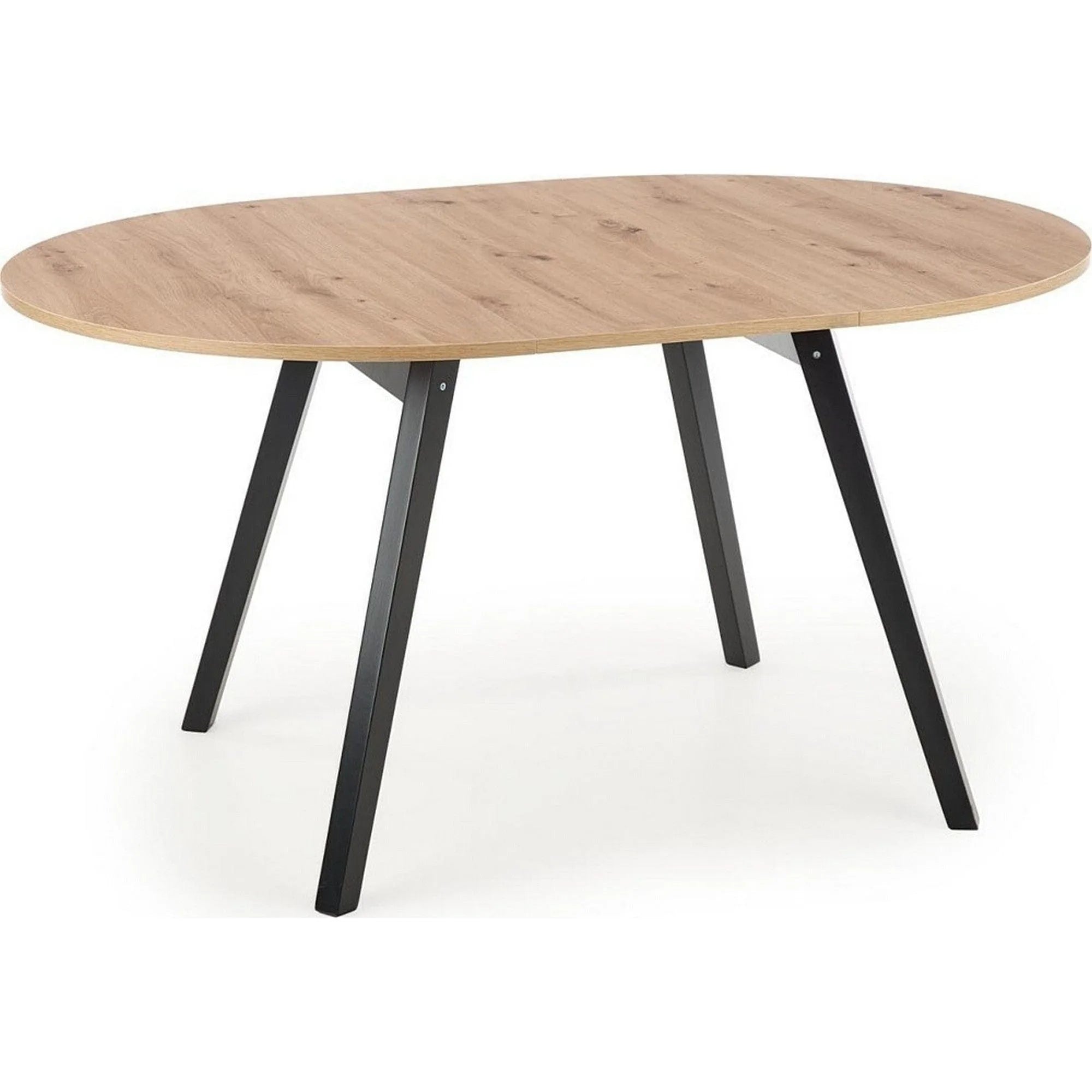 Masa extensibila RUBEN, stejar artisan/negru, 102/142x102x73 cm
