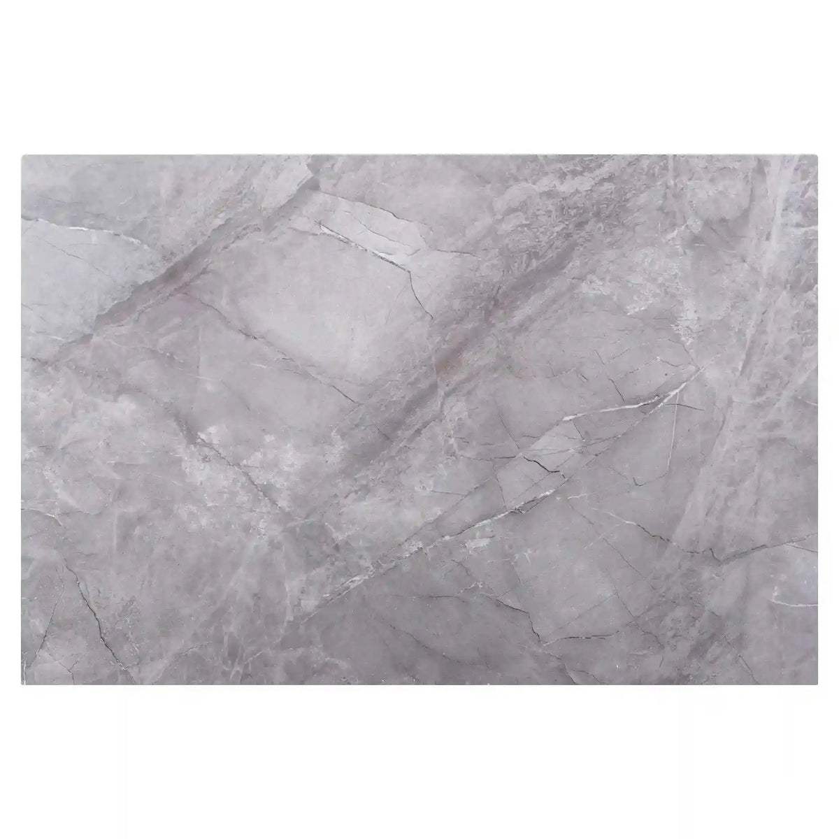 Masa extensibila SENTO, gri cu efect de marmura, ceramica/lemn, 120/180x80x76 cm