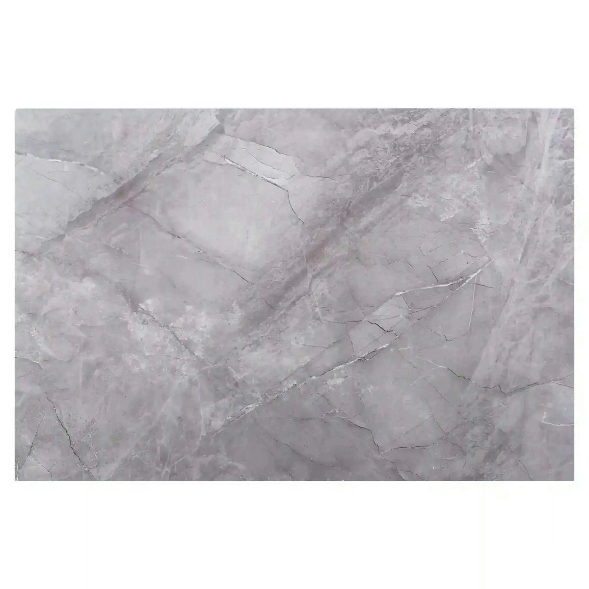 Masa extensibila SENTO, gri cu efect de marmura, ceramica/lemn, 120/180x80x76 cm