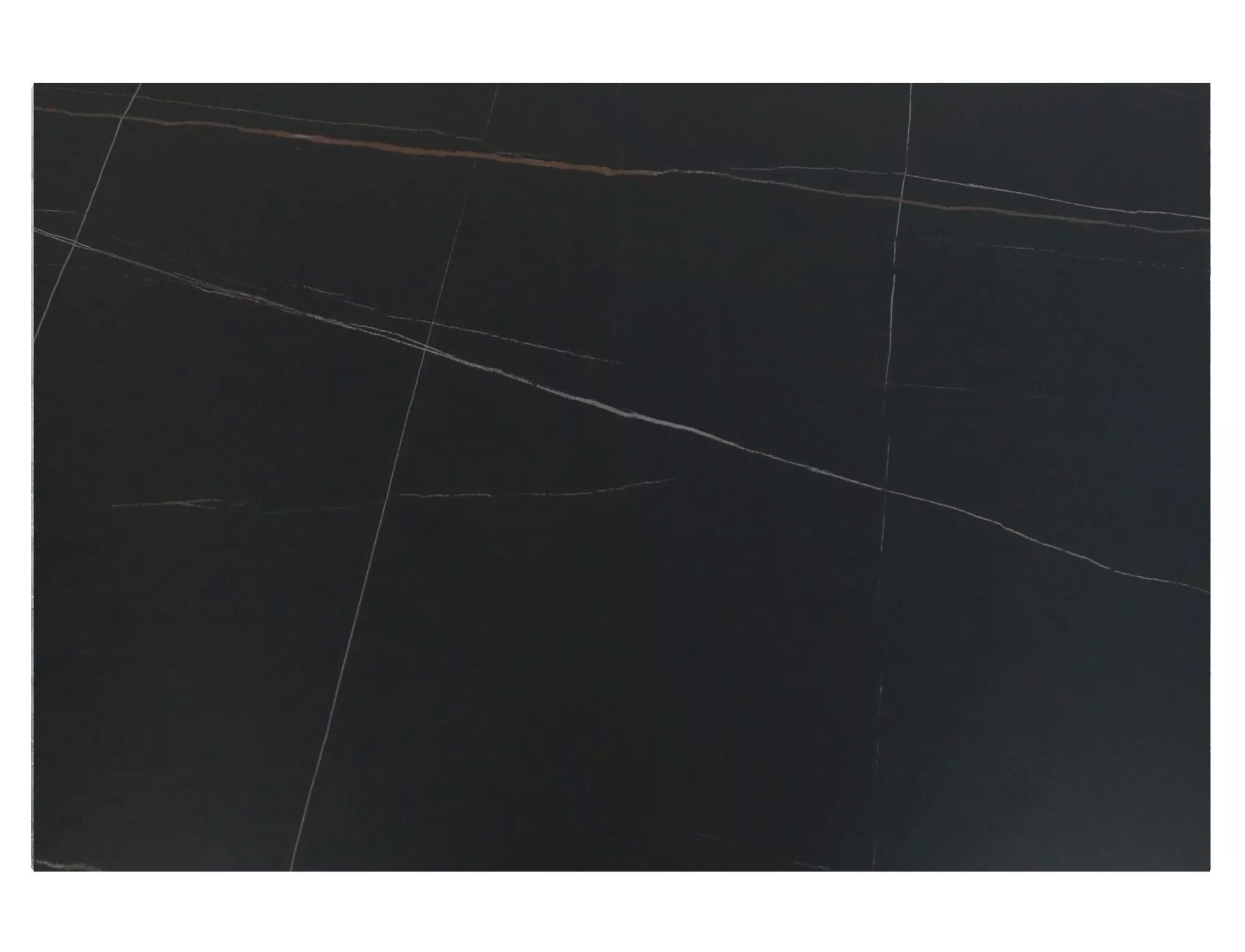 Masa extensibila SENTO, negru mat cu efect de marmura, ceramica/lemn, 120/180x80x76 cm