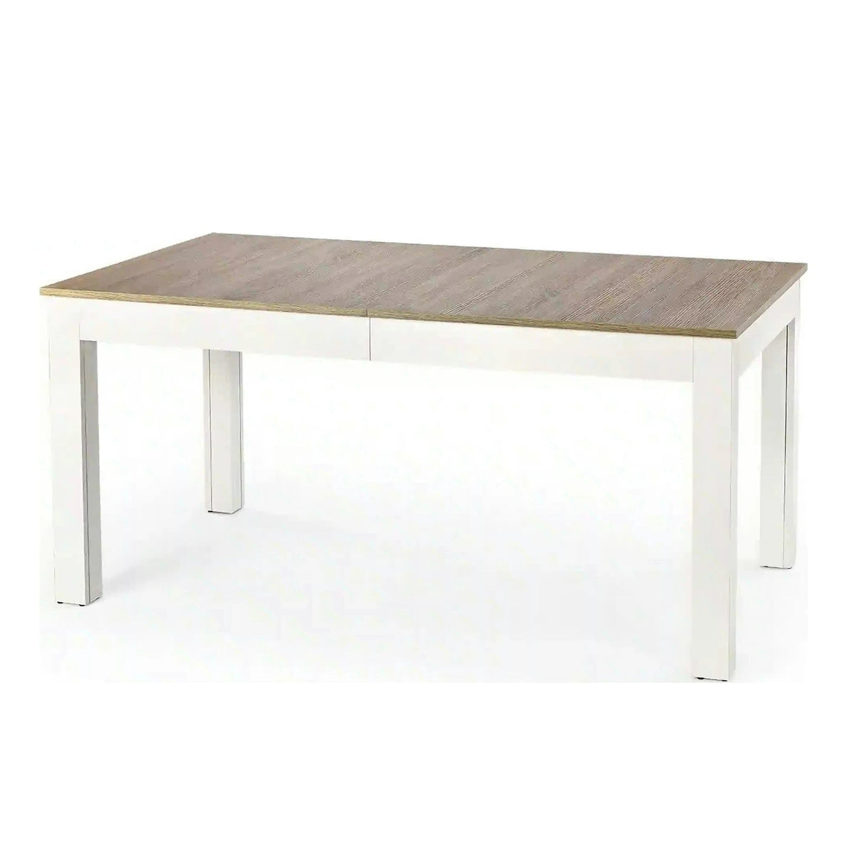 Masa extensibila SEWERYN, stejar/alb, PAL, 160/300x90x76 cm