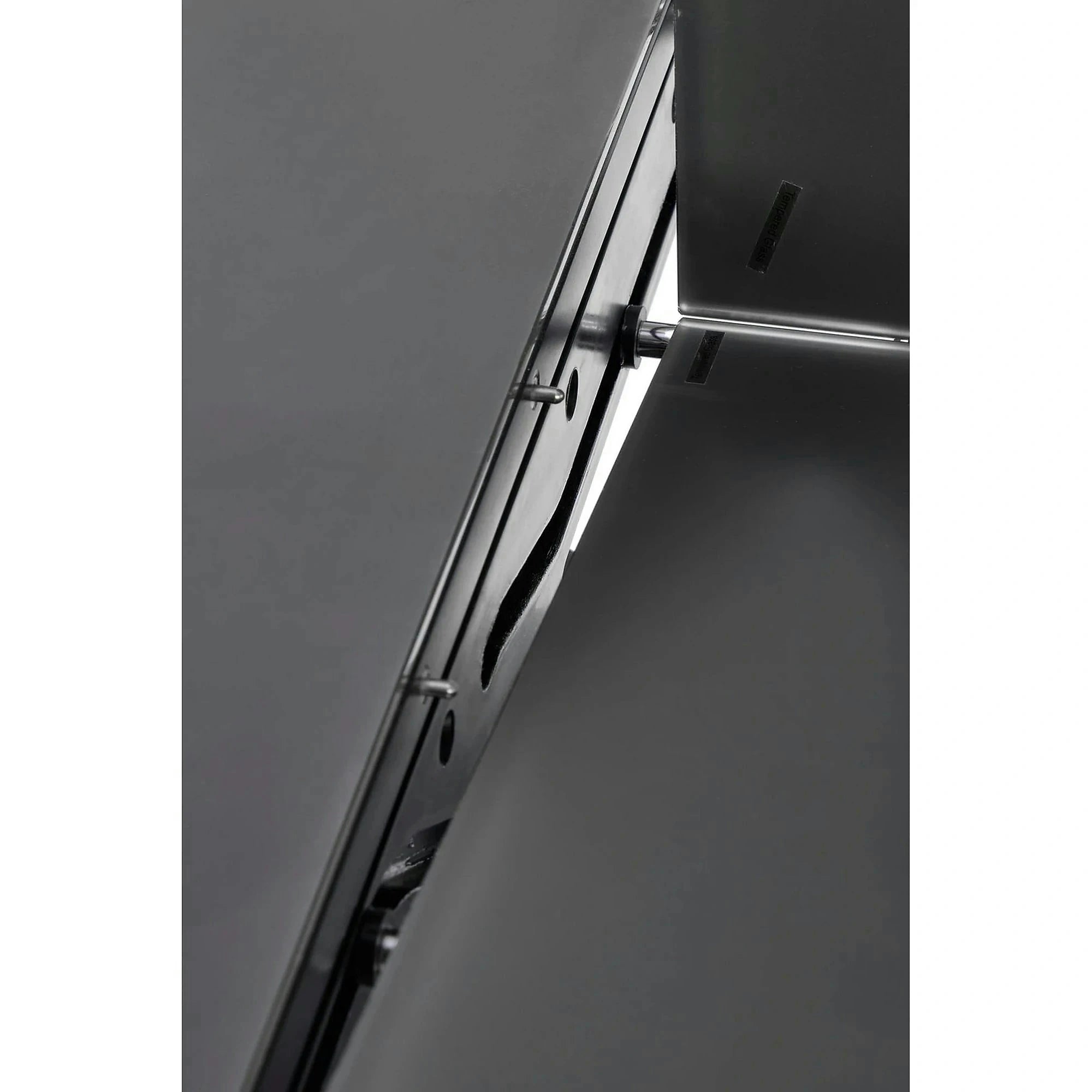 Masa extensibila SILVESTRO, gri inchis/negru, 180/220x89x75 cm