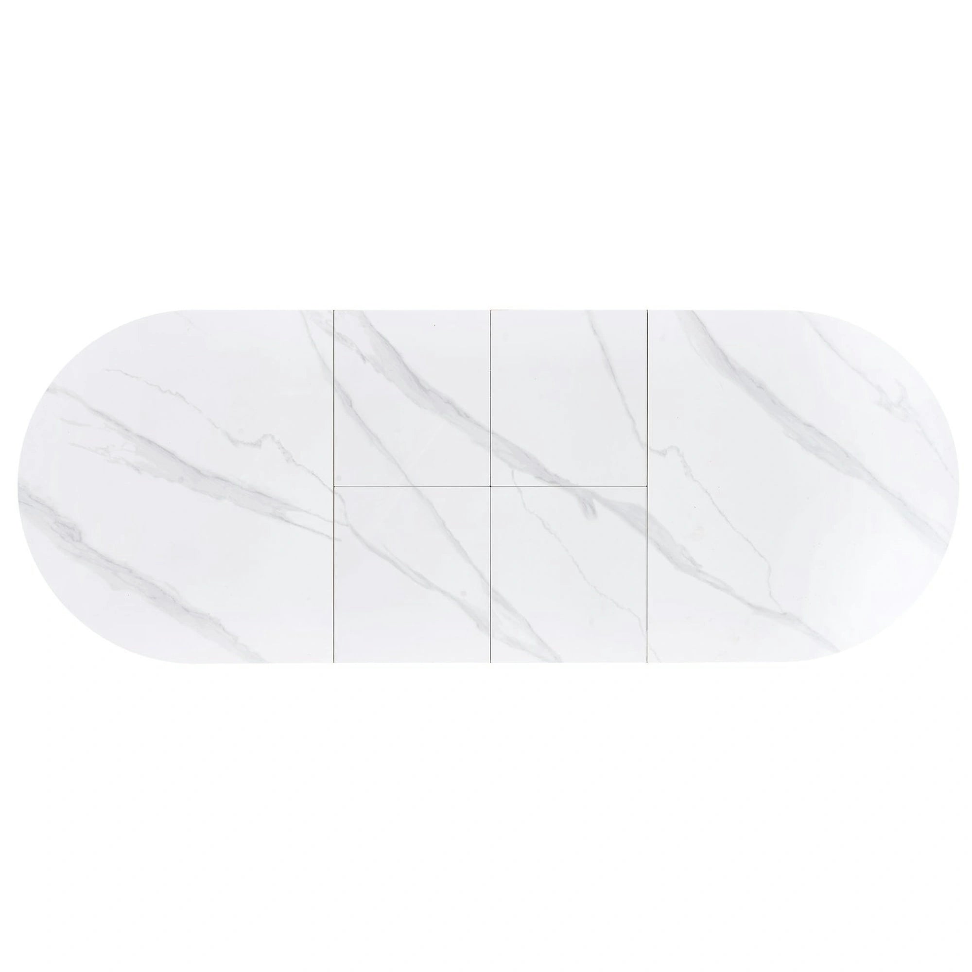 Masa extensibila SIRIUS, alb/stejar natural, 160/240x90x77 cm