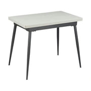 Masa extensibila SMART, alb/negru, 60/120x93x77 cm