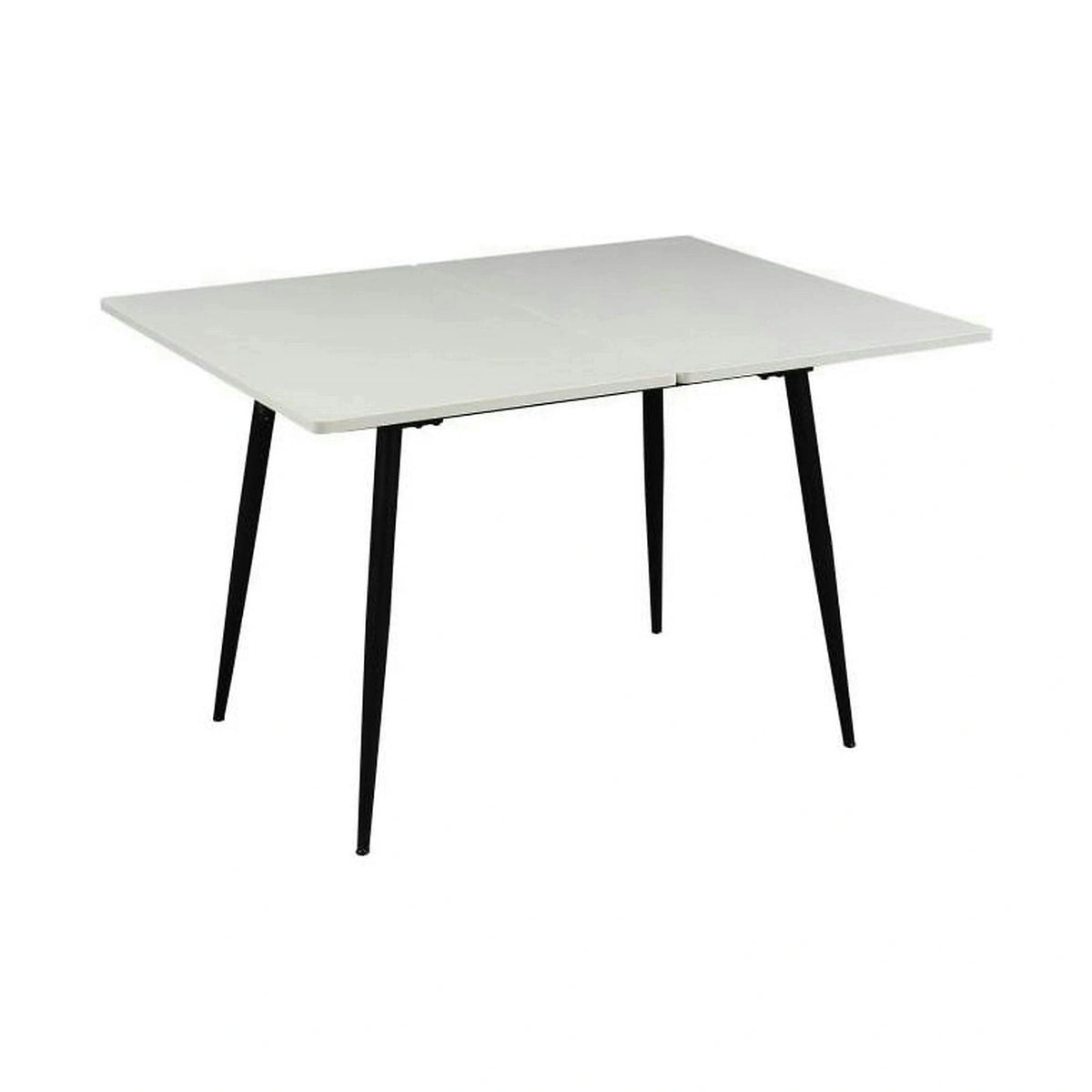 Masa extensibila SMART, alb/negru, 60/120x93x77 cm