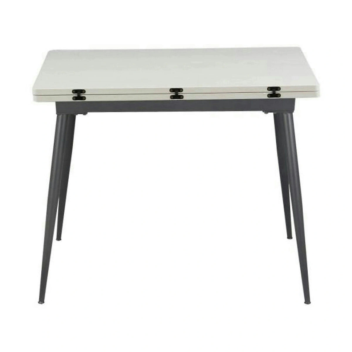 Masa extensibila SMART, alb/negru, 60/120x93x77 cm