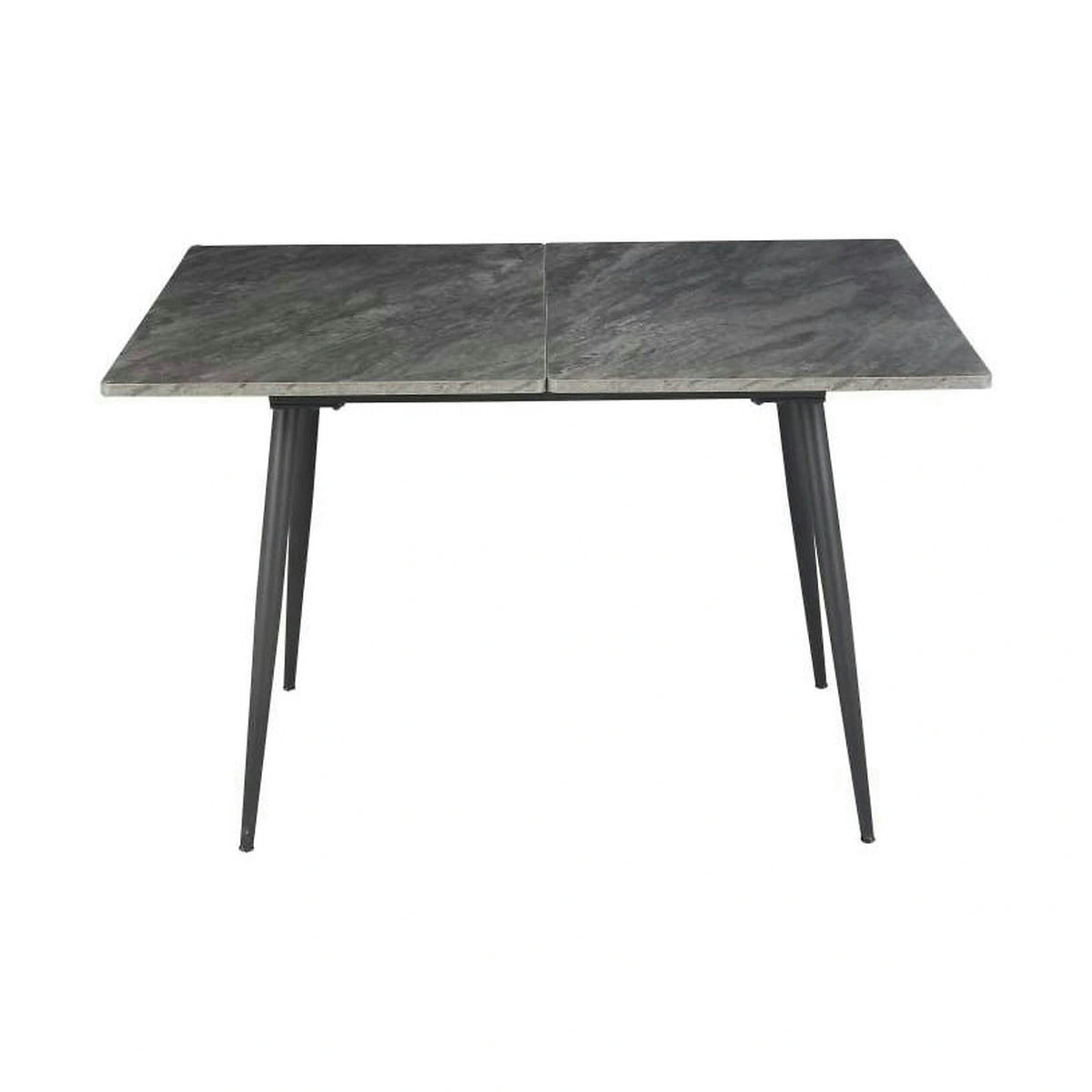 Masa extensibila SMART, gri cu efect de marmura/negru, 60/120x93x77 cm