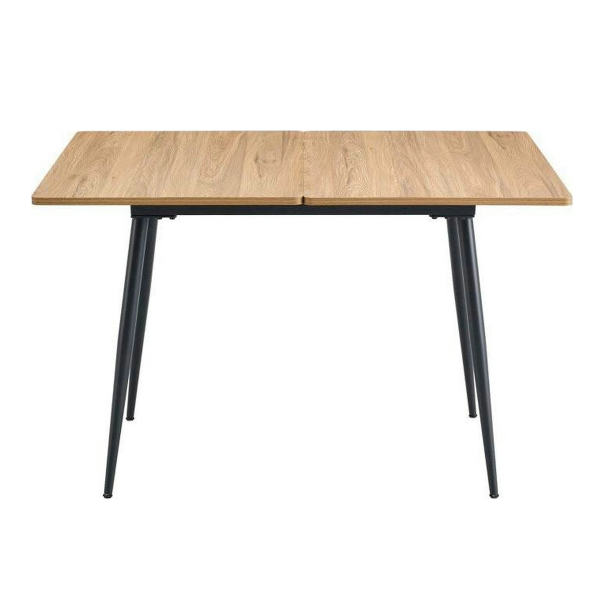 Masa extensibila SMART, stejar/negru, 60/120x93x77 cm