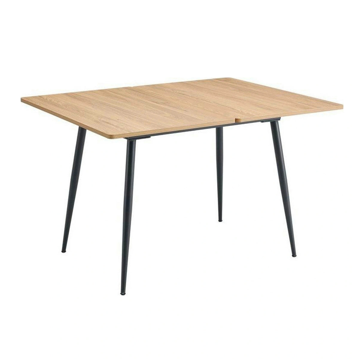 Masa extensibila SMART, stejar/negru, 60/120x93x77 cm