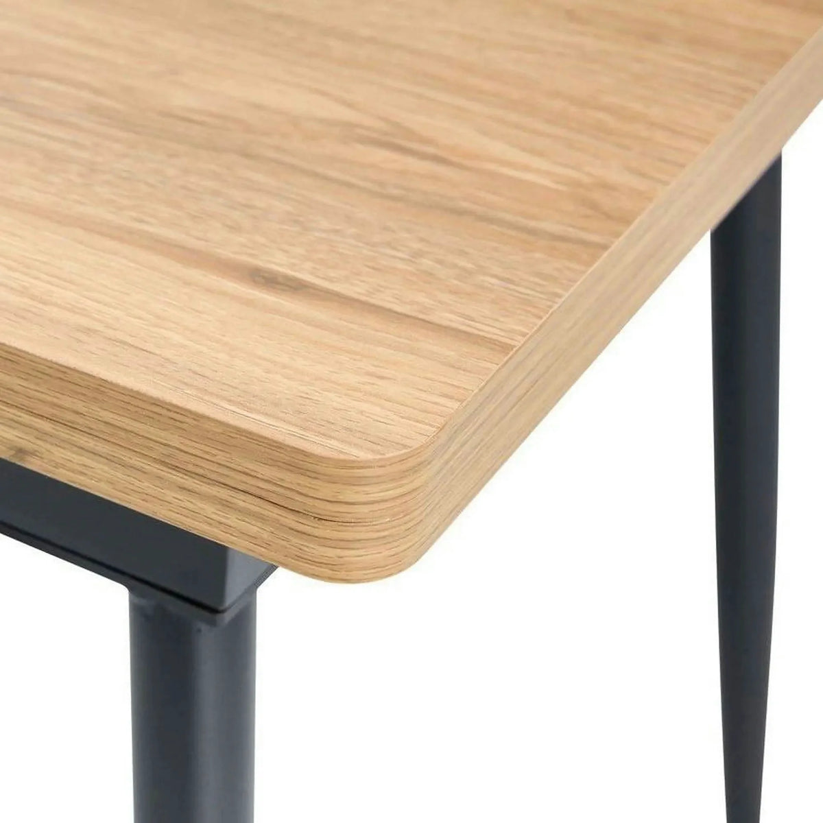 Masa extensibila SMART, stejar/negru, 60/120x93x77 cm