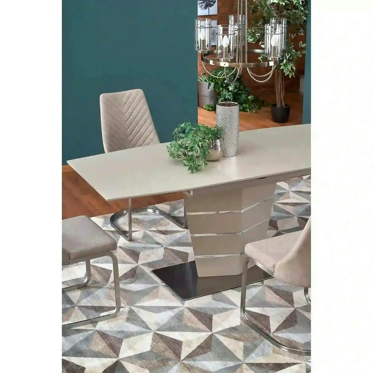 Masa extensibila SORENTO, bej, 140/180x80x76 cm