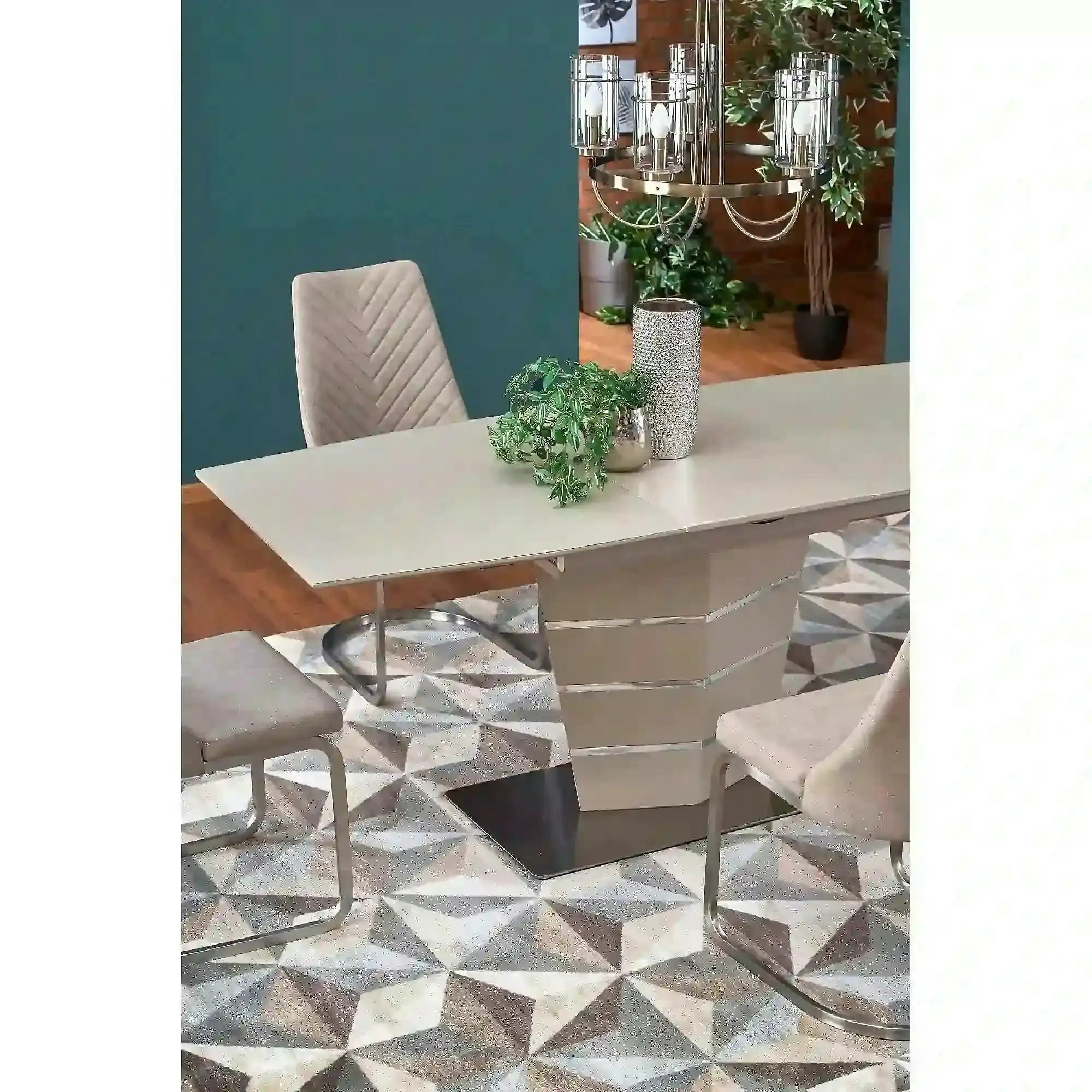 Masa extensibila SORENTO, bej, 140/180x80x76 cm