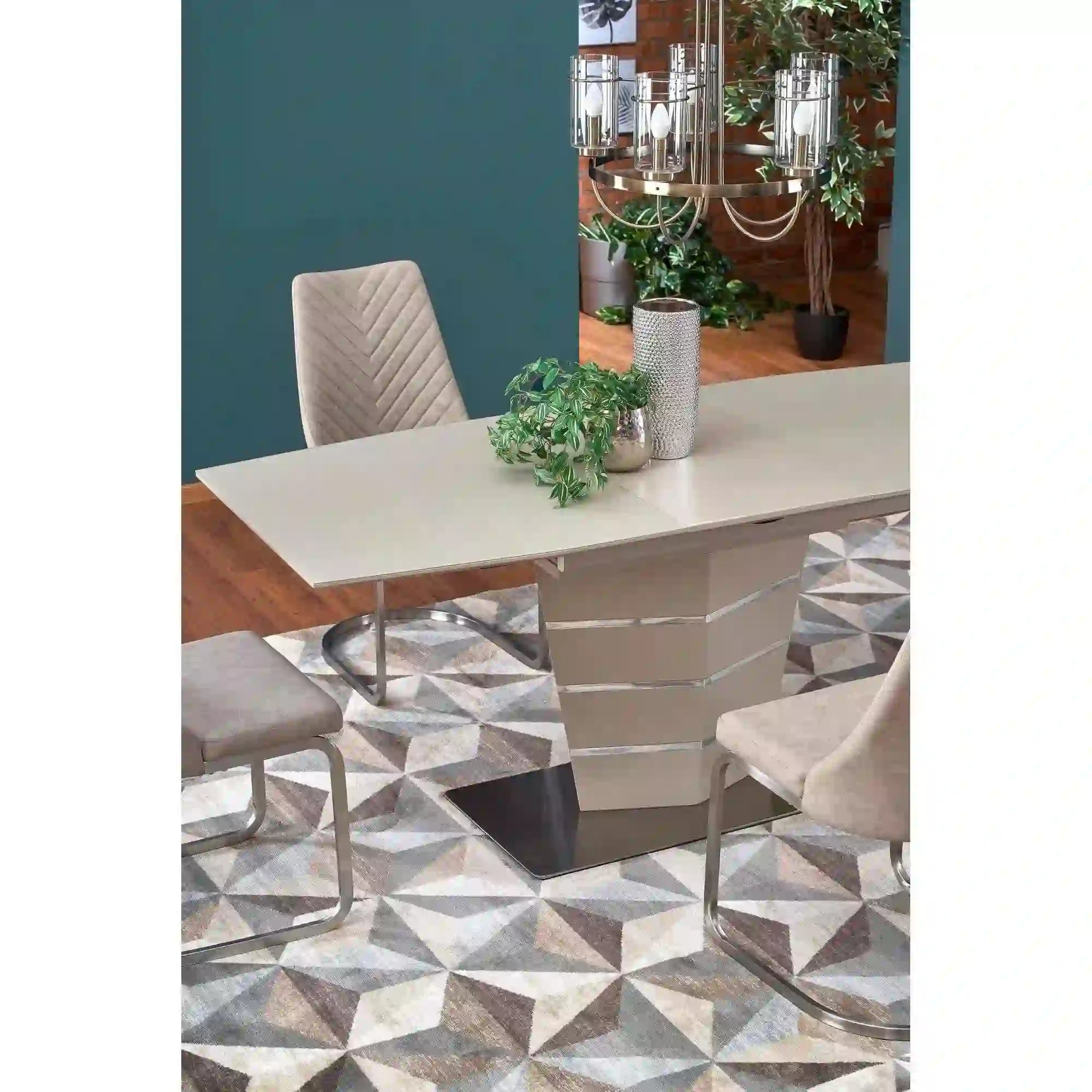 Masa extensibila SORENTO, bej, 140/180x80x76 cm