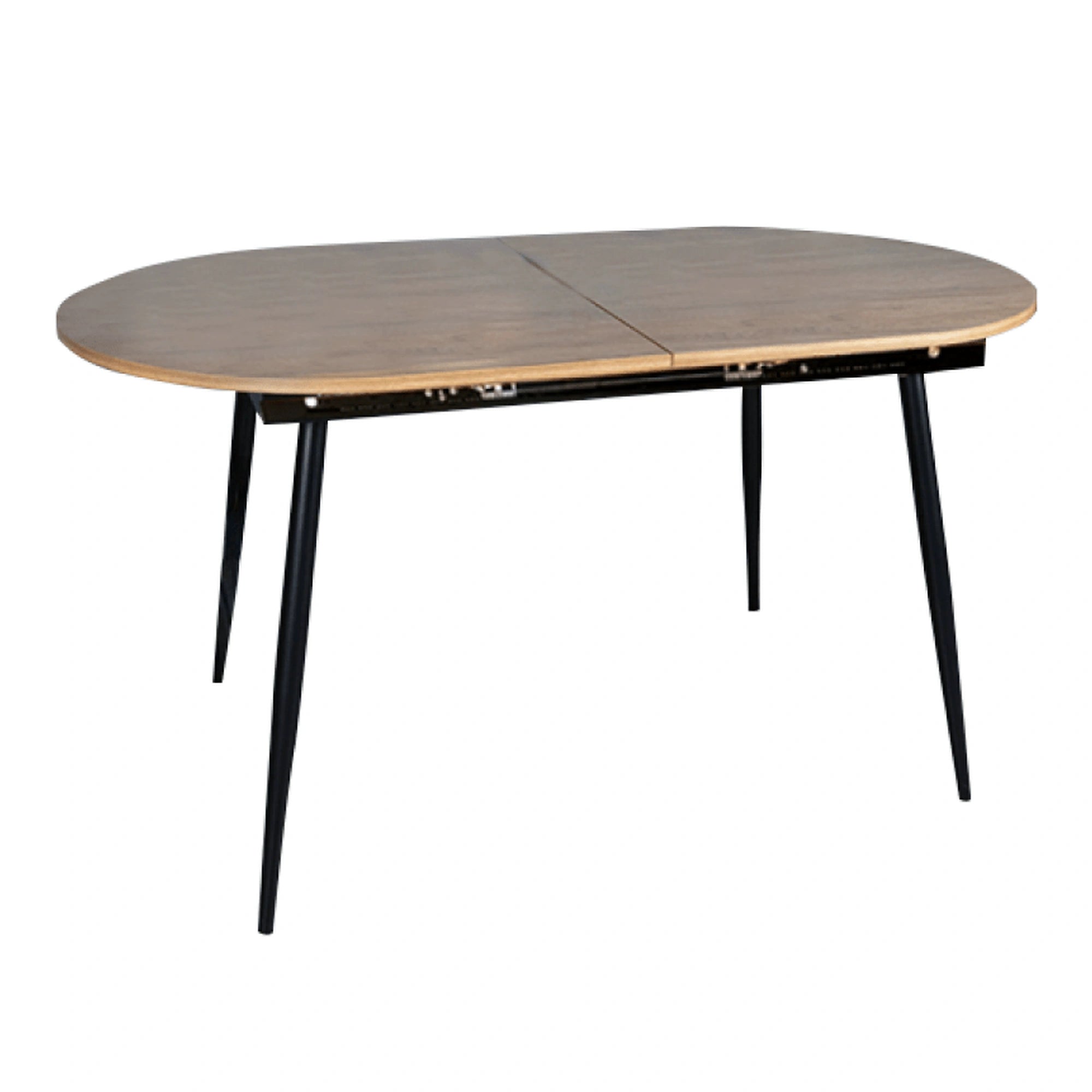 Masa extensibila TAMERON, stejar inchis/negru, 150/190x80x75 cm