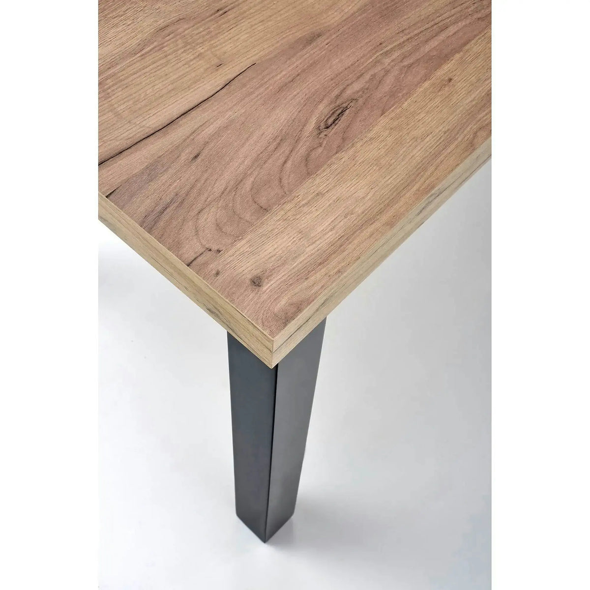 Masa extensibila TIAGO, stejar/negru, 140/220x80x76 cm