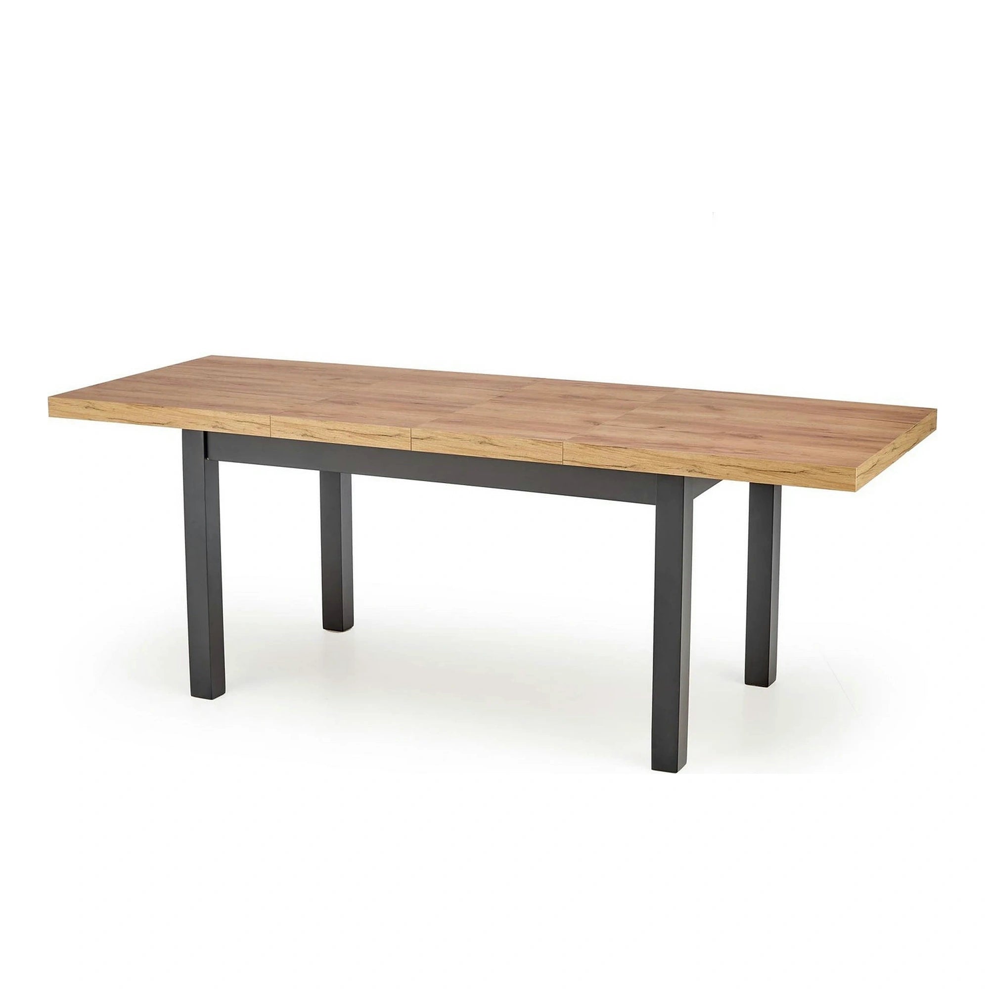 Masa extensibila TIAGO, stejar/negru, 140/220x80x76 cm