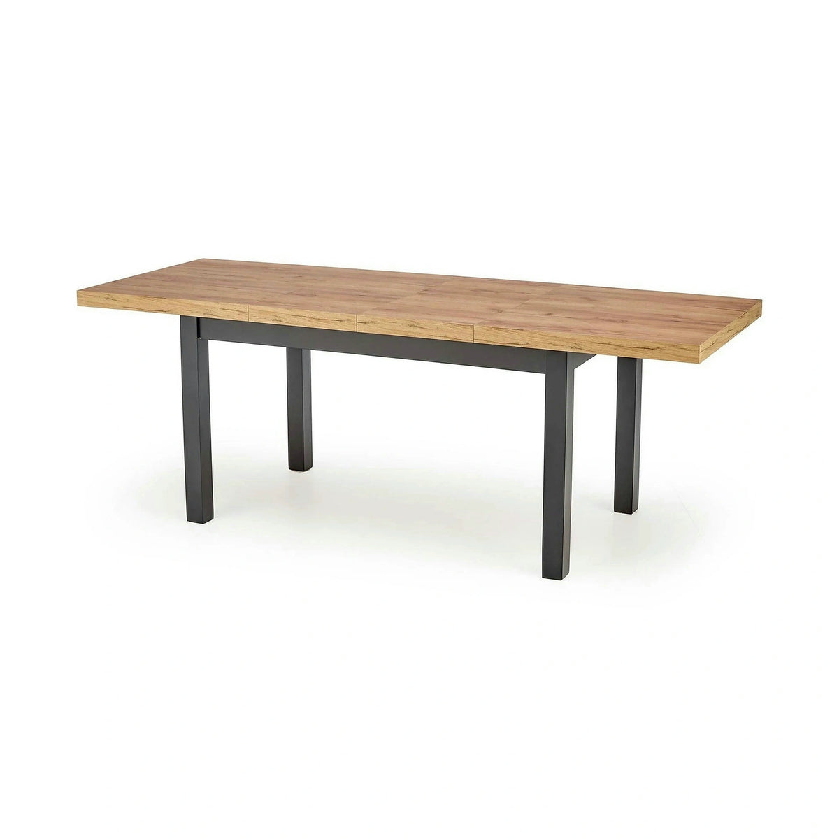 Masa extensibila TIAGO, stejar/negru, 140/220x80x76 cm