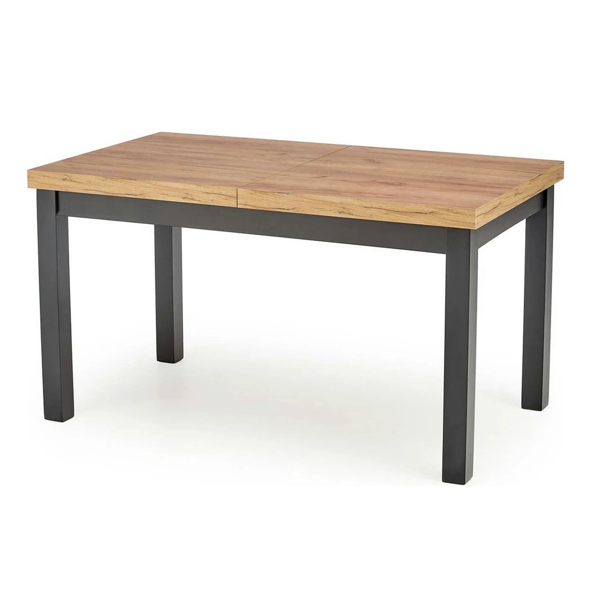 Masa extensibila TIAGO, stejar/negru, 140/220x80x76 cm