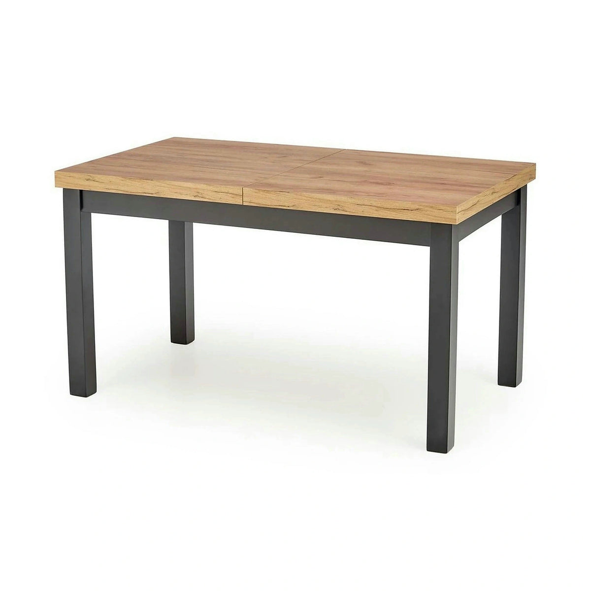 Masa extensibila TIAGO, stejar/negru, 140/220x80x76 cm