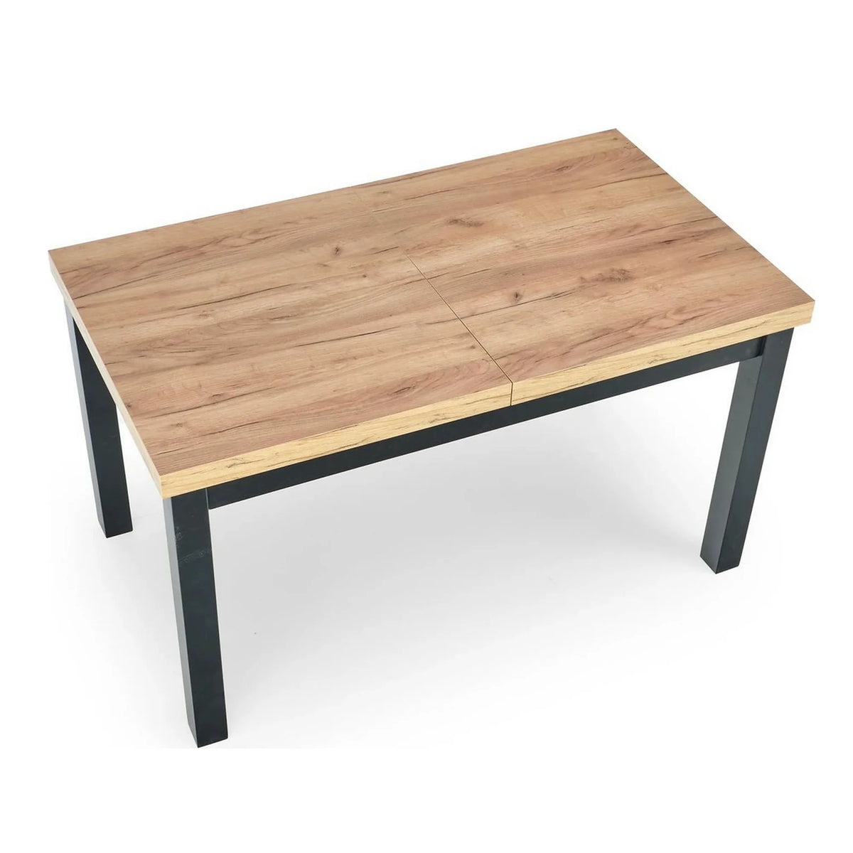 Masa extensibila TIAGO, stejar/negru, 140/220x80x76 cm