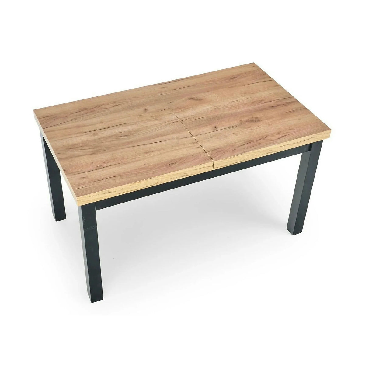 Masa extensibila TIAGO, stejar/negru, 140/220x80x76 cm