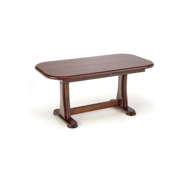 Masa extensibila TYMON 2, nuc inchis, lemn de fag, 125/164x65x60/72 cm