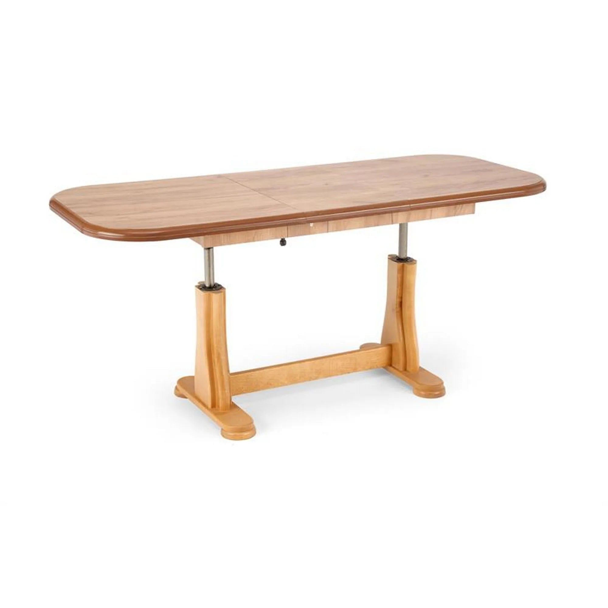 Masa extensibila TYMON 2, stejar craft, lemn de fag, 125/164x65x60/72 cm