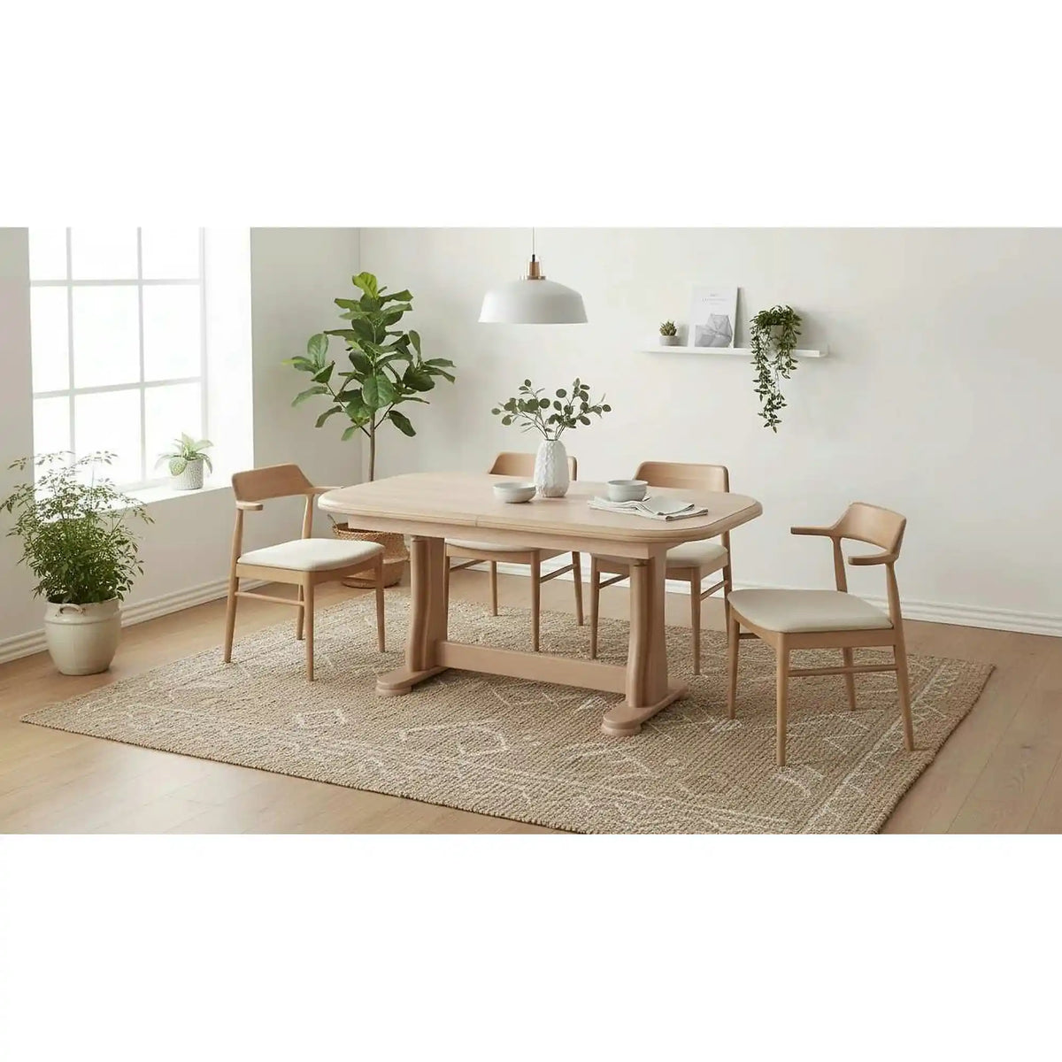 Masa extensibila TYMON, stejar, 125/164x65x60/72 cm