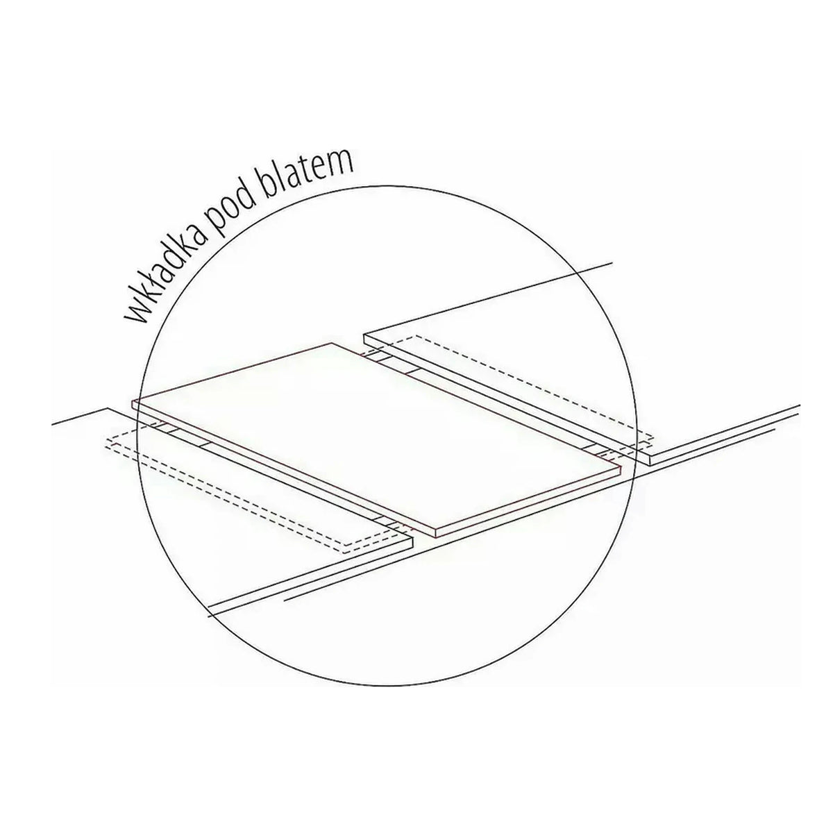 Masa extensibila VENTO, stejar artisan/negru, PAL, 120-160x68x76 cm