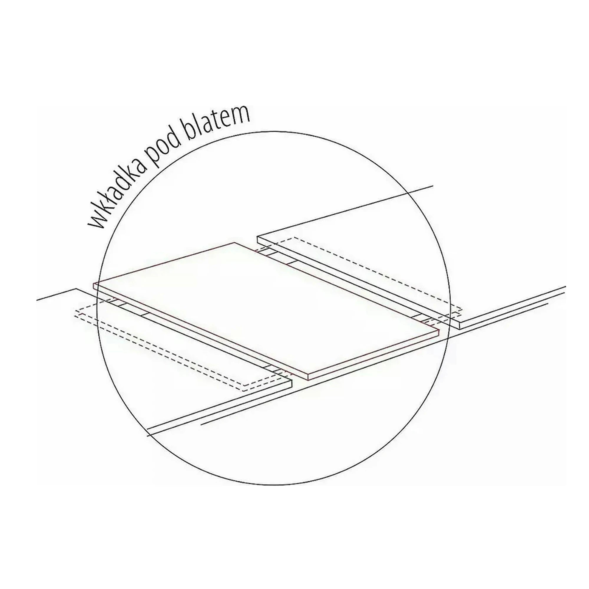 Masa extensibila VENTO, stejar artisan/negru, PAL, 120-160x68x76 cm