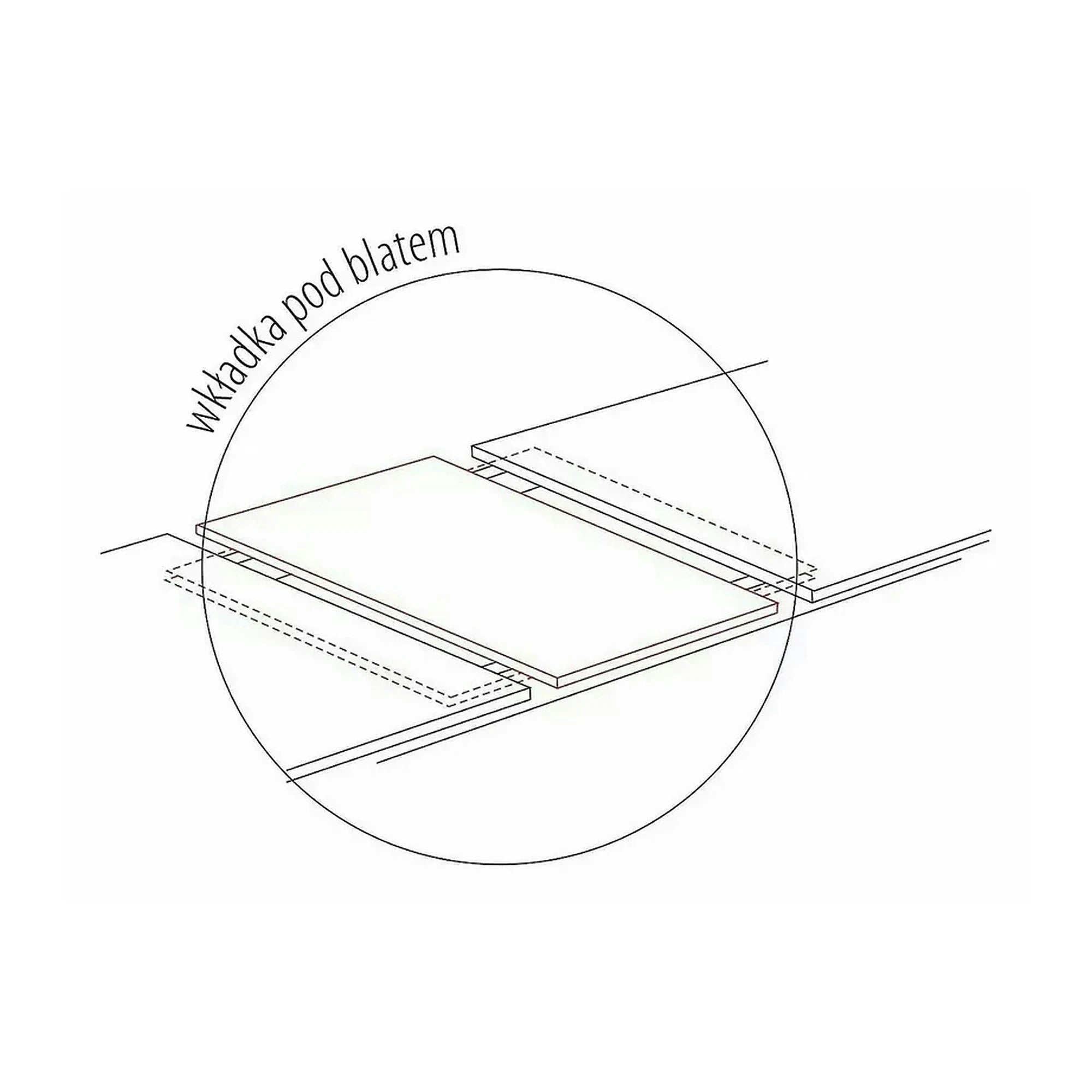 Masa extensibila VENTO, stejar artisan/negru, PAL, 120-160x68x76 cm
