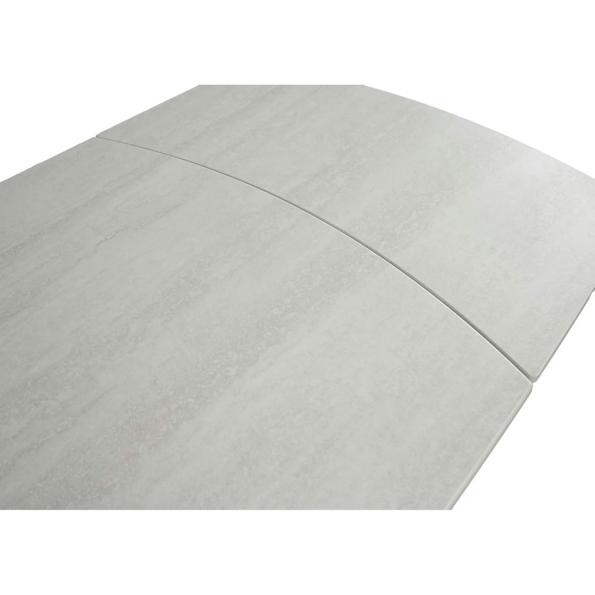 Masa extensibila VIGO, grej cu efect de piatra, ceramica/metal, 120/180x80x77 cm