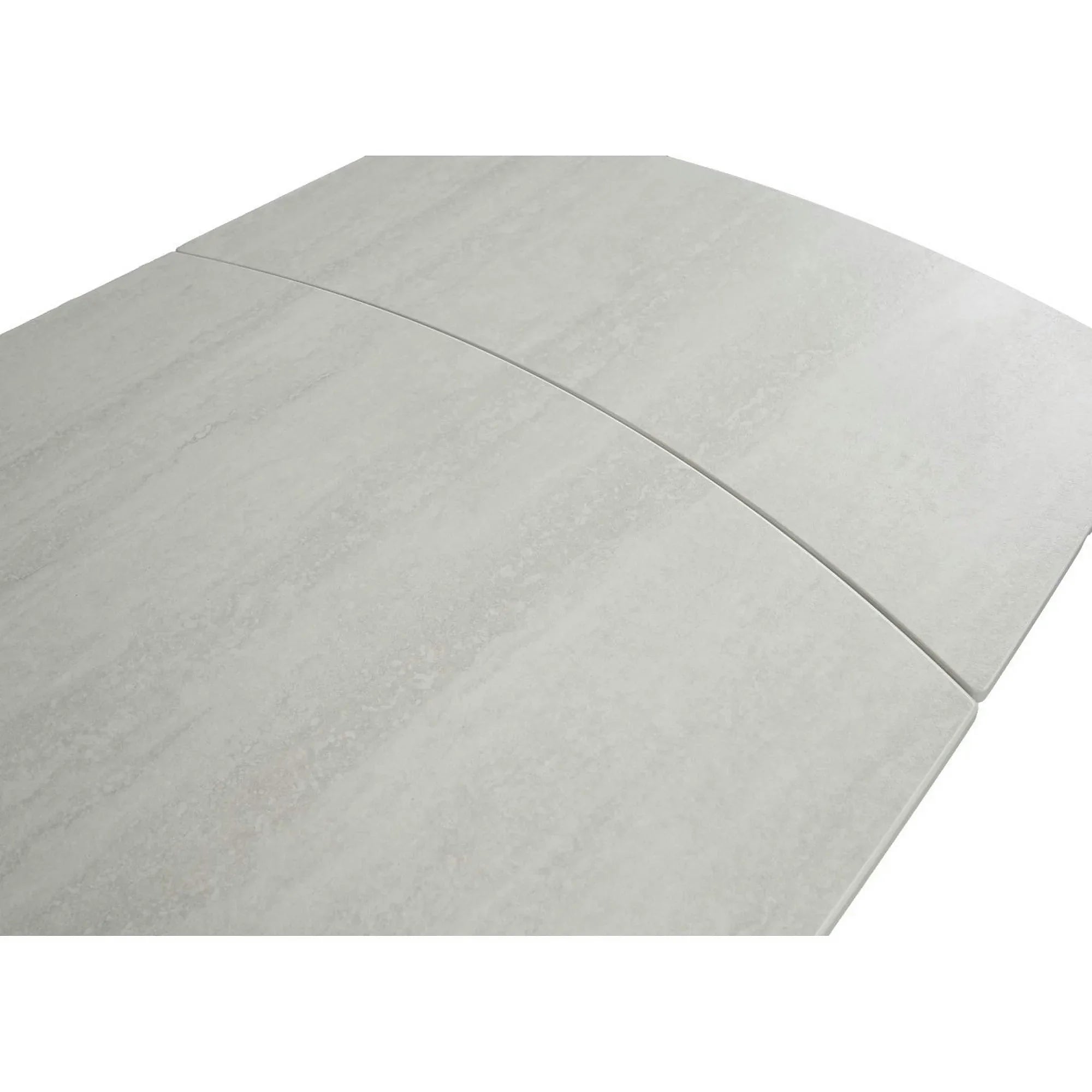 Masa extensibila VIGO, grej cu efect de piatra, ceramica/metal, 120/180x80x77 cm