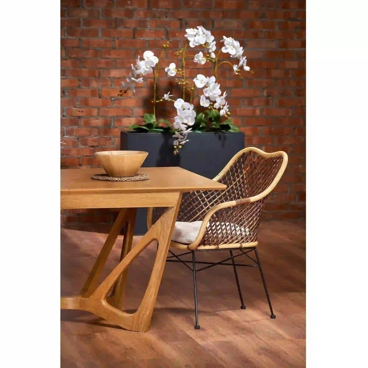 Masa extensibila WENANTY, stejar, 160/240x100x77 cm