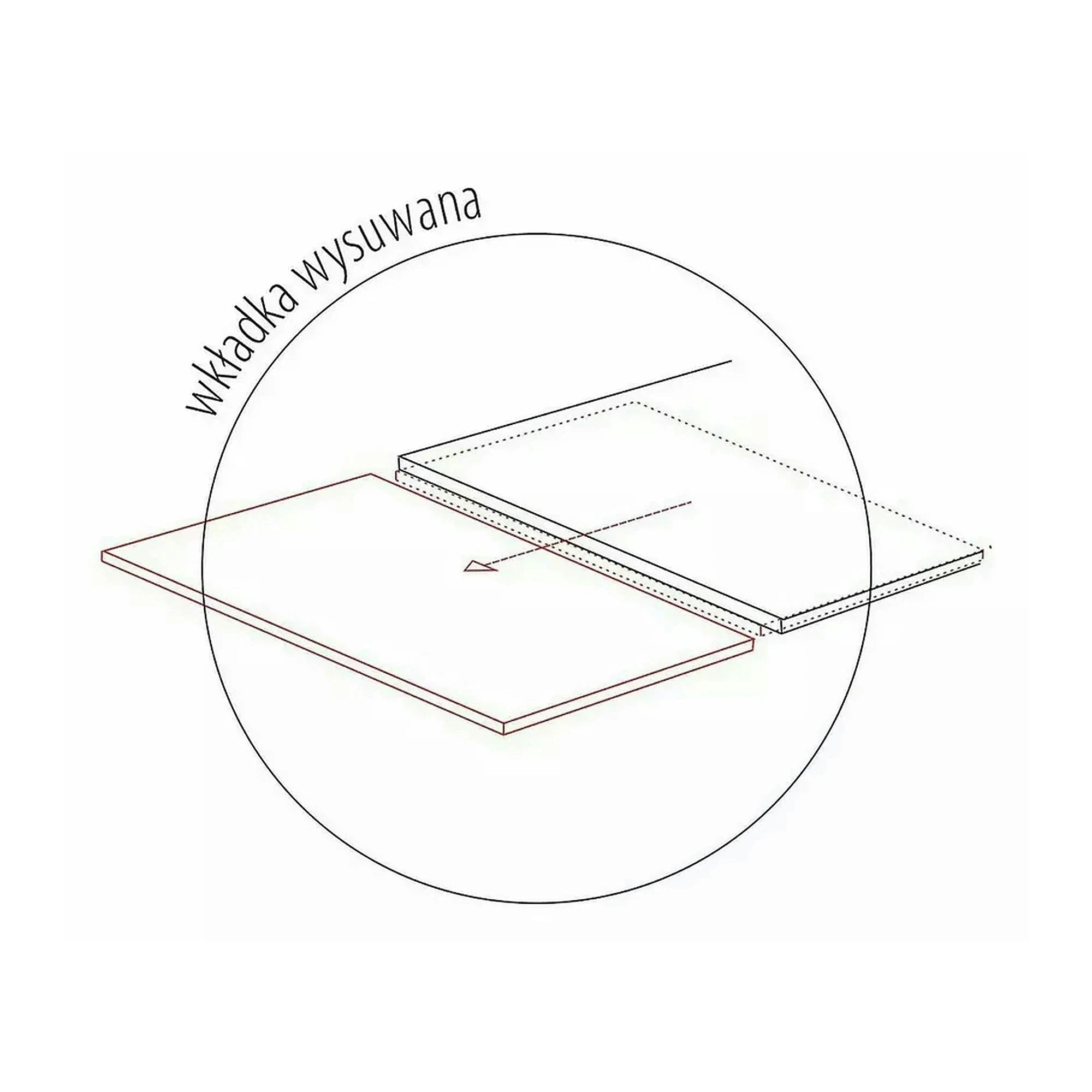 Masa extensibila WESTIN, negru, sticla/metal, 160-240x90x77 cm