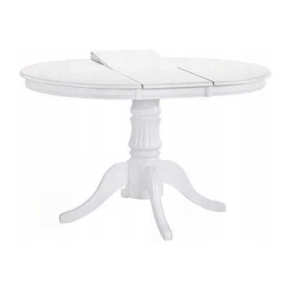 Masa extensibila WILLIAM, alb, 90/124x90x75 cm