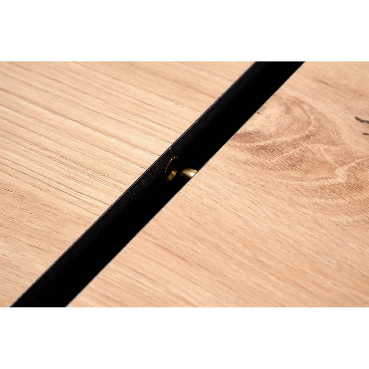 Masa extensibila WILSON, stejar artisan/negru, PAL laminat, 120/158x77x77 cm