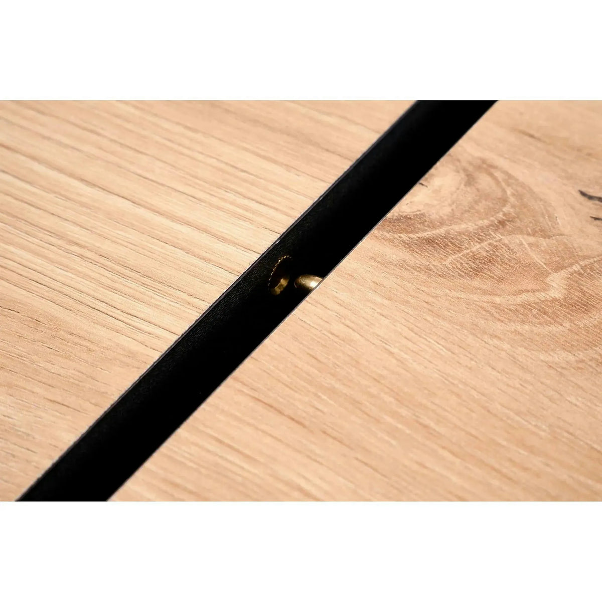 Masa extensibila WILSON, stejar artisan/negru, PAL laminat, 120/158x77x77 cm