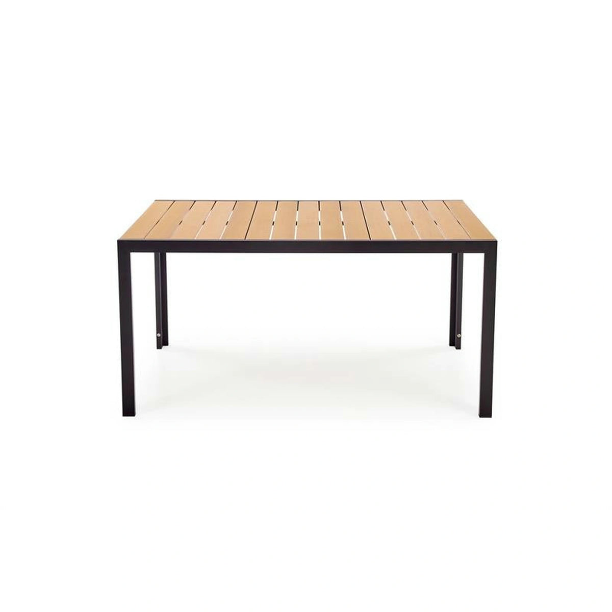 Masa FIERRO, maro/negru, poliester/metal, 150x90x74 cm