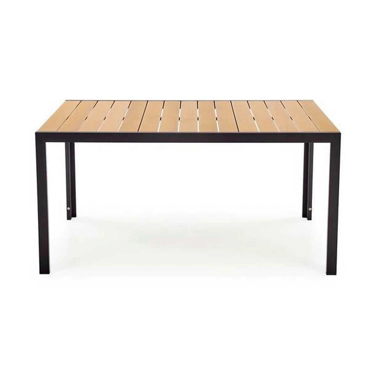 Masa FIERRO, maro/negru, poliester/metal, 150x90x74 cm