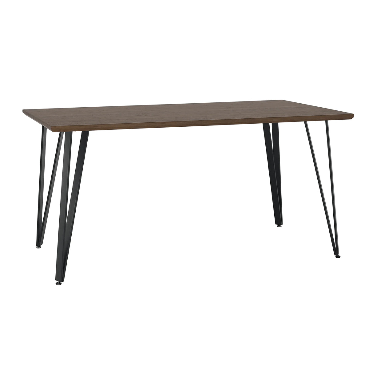 Masa FRIADO, stejar/negru, metal, 150x80x75 cm